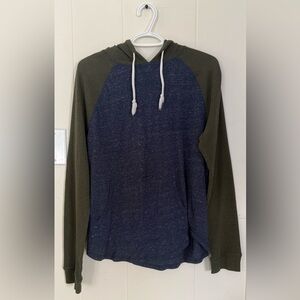 George Men's Navy and Olive Hoodie